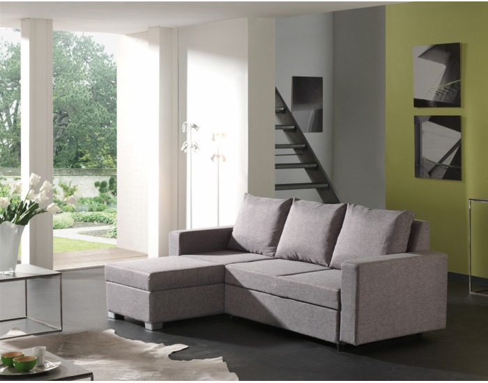 Rohová sedačka Galio - chiro C sivá