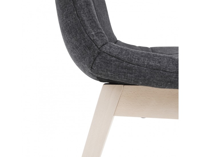 Jedálenský set Galio 1+4 - sivá / svetlý buk