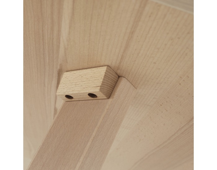 Jedálenský set Galio 1+4 - sivá / svetlý buk