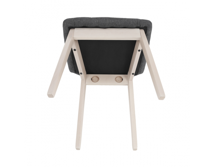 Jedálenská stolička Galio - sivá / svetlý buk