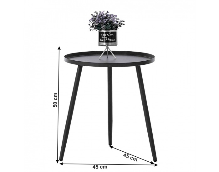 Záhradný set z umelého ratanu Gauri - tmavosivá / sivá / čierna