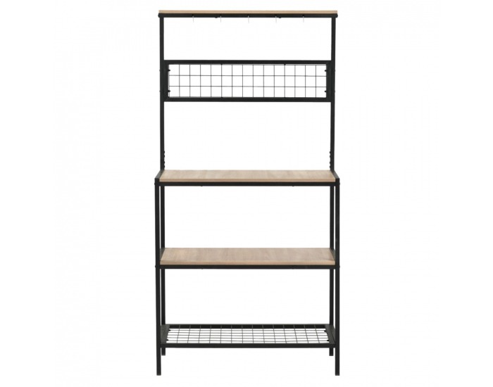 Regál Gavino - dub sonoma trufel / čierna