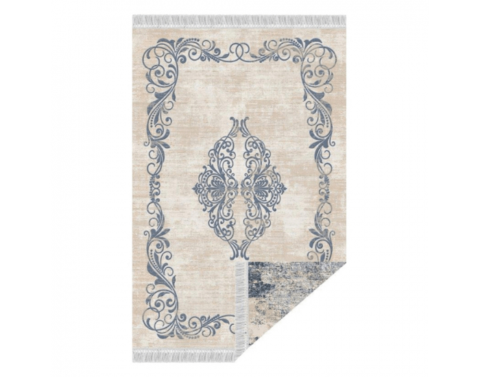 Obojstranný koberec Gazan 160x230 cm - vzor / modrá