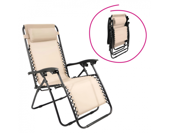 Záhradné lehátko Gerald New - béžová