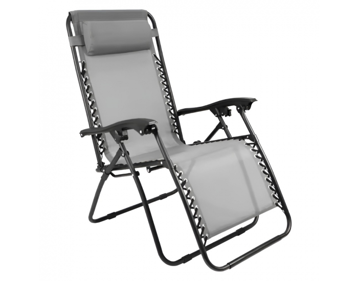 Záhradné lehátko Gerald New - sivá