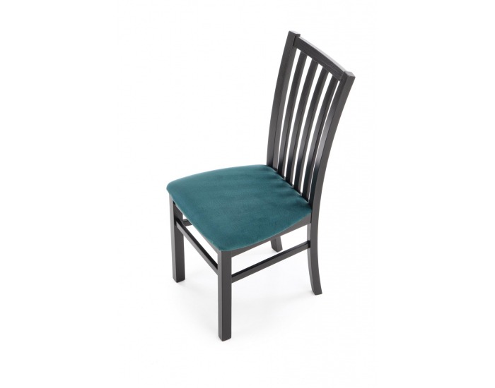 Jedálenská stolička Gerard 7 - čierna / tmavozelená