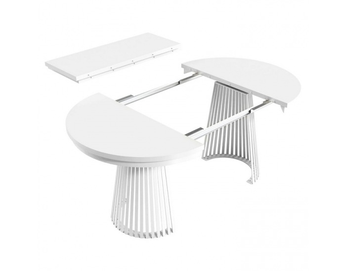 Rozkladací jedálenský stôl Gerdony - biela