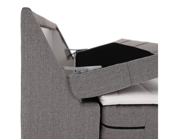 Elektrická polohovacia jednolôžková posteľ Gerona New 120x200 - sivá