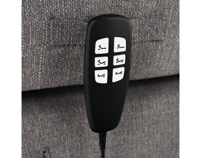 Elektrická polohovacia jednolôžková posteľ Gerona New 120x200 - sivá