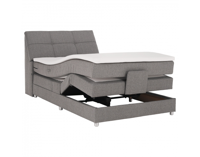 Elektrická polohovacia jednolôžková posteľ Gerona New 120x200 - sivá