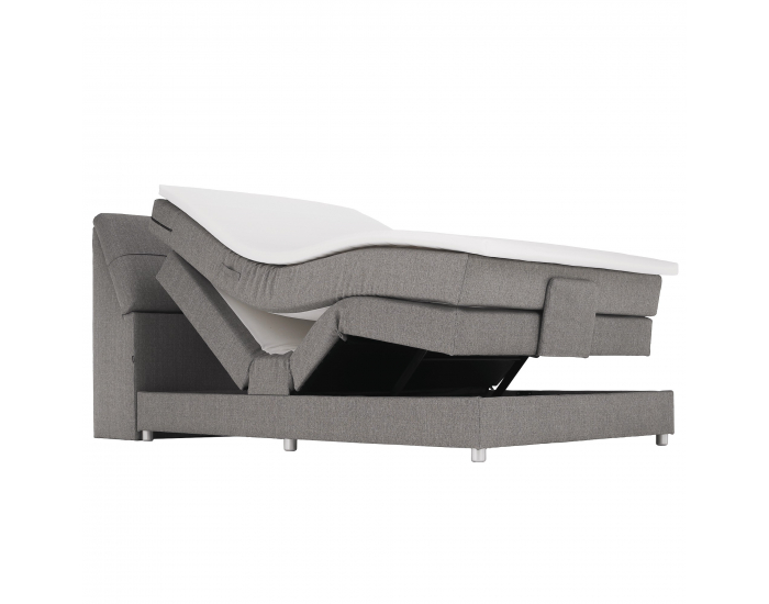 Elektrická polohovacia jednolôžková posteľ Gerona New 120x200 - sivá