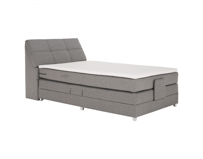 Elektrická polohovacia jednolôžková posteľ Gerona New 120x200 - sivá
