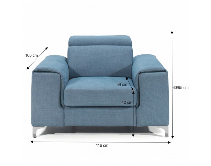 Kreslo Gevona - mentolová