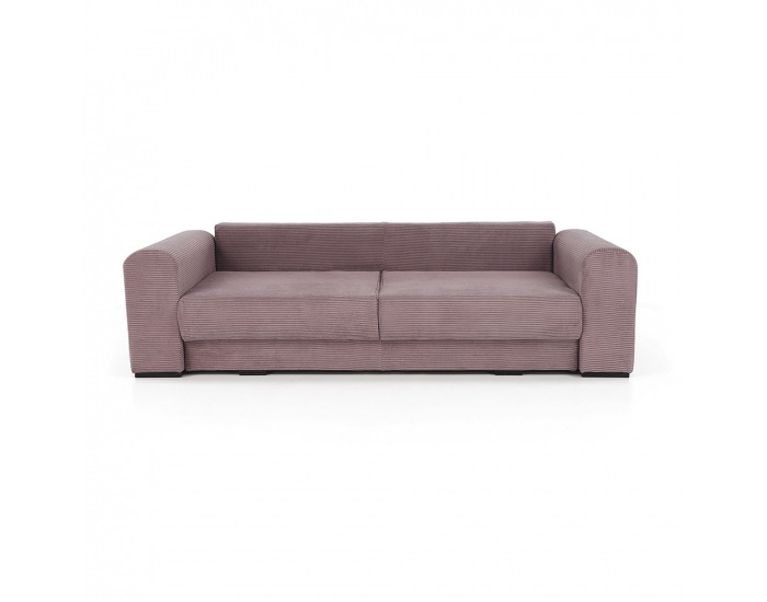 Rozkladacia pohovka s úložným priestorom Gilen Big Sofa - fialová / staroružová / béžová