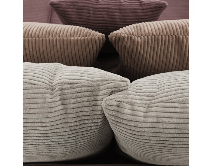 Rozkladacia pohovka s úložným priestorom Gilen Big Sofa - fialová / staroružová / béžová