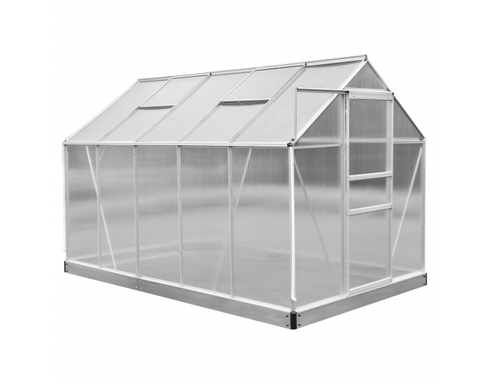 Záhradný skleník Glasshouse 310x190x205 cm - priehľadná