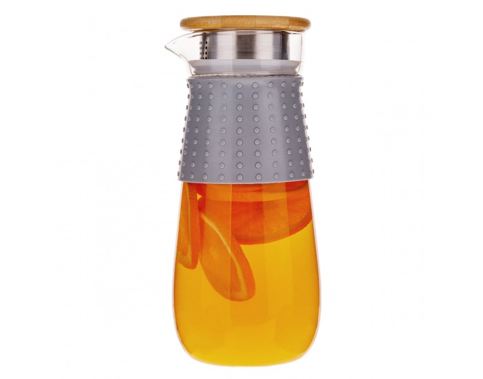 Karafa Glazo 1200 ml - priehľadná / sivá