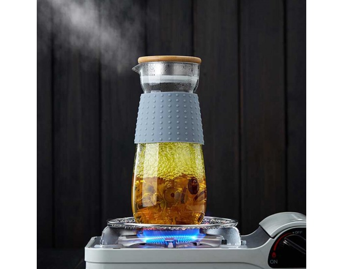 Karafa Glazo 1200 ml - priehľadná / sivá