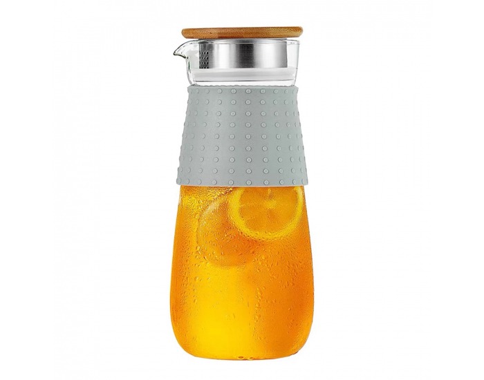 Karafa Glazo 1200 ml - priehľadná / sivá