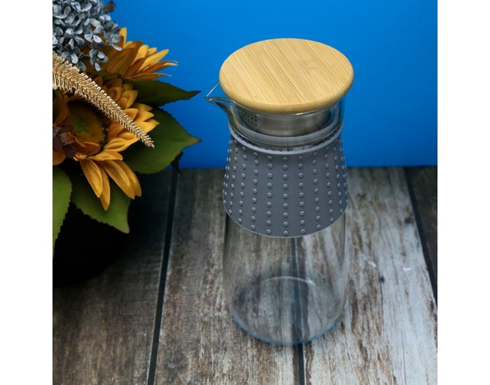 Karafa Glazo 1200 ml - priehľadná / sivá