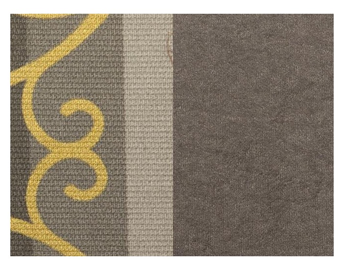 Rozkladacia pohovka s úložným priestorom Mercedes - bavlna vzor sivý / suedine sivý