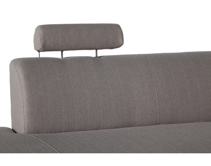 Rohová sedačka s rozkladom a úložným priestorom Paris L - šenil svetlohnedý (Portland 24)