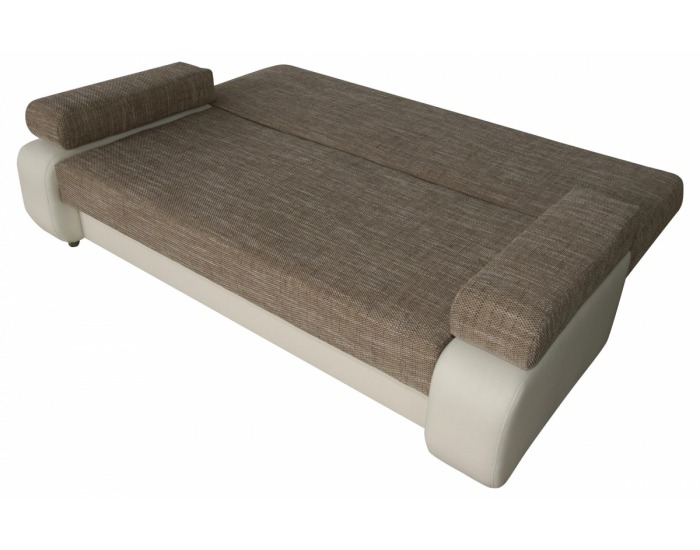 Rozkladacia pohovka s úložným priestorom Samba - biela ekokoža / berlin 3