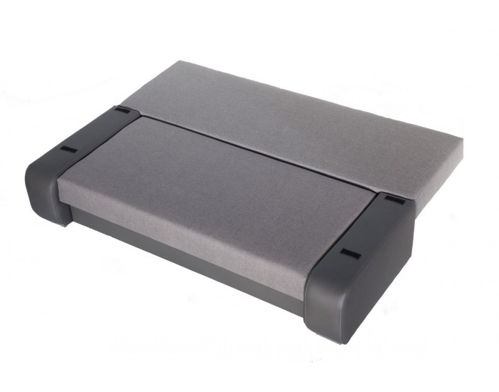 Rozkladacia pohovka s úložným priestorom Samba - madryt 912 ekokoža / inari 28 šenil