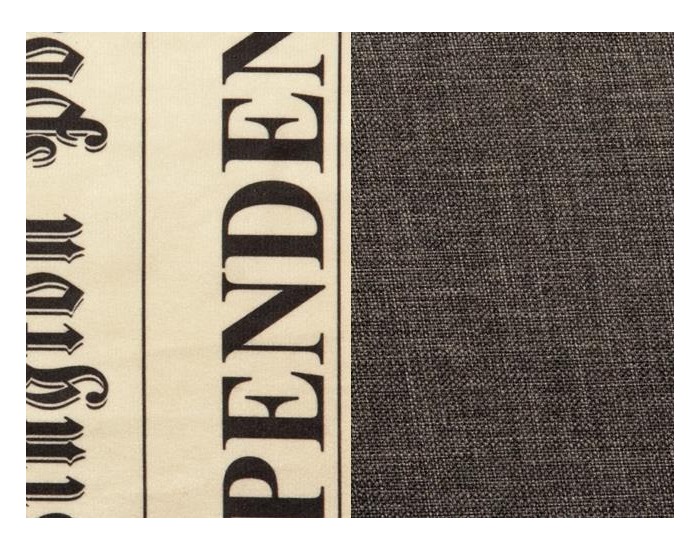 Rozkladacia pohovka s úložným priestorom Xara - šenil šedý (Savana) / text