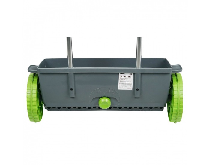 Záhradný sejací a rozmetací vozík Gloster 12 l - sivá / zelená