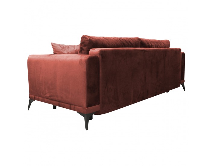 Rozkladacia pohovka s úložným priestorom Grace Big Sofa - terakota