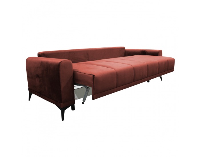 Rozkladacia pohovka s úložným priestorom Grace Big Sofa - terakota