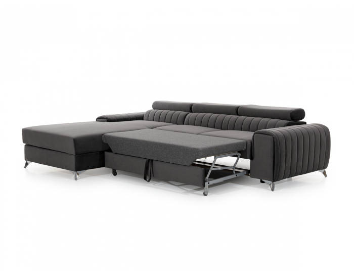 Rohová sedačka s rozkladom a úložným priestorom Granada P - béžová