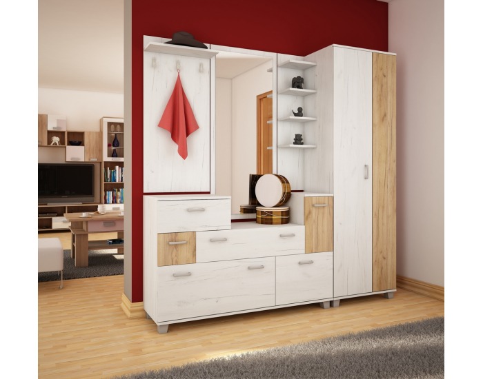 Predsieň Grand 2 - craft biely / craft zlatý