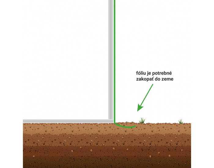 Záhradný fóliovník Greenhouse 600x300x200 cm - zelená