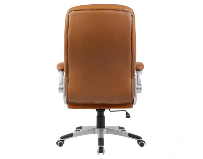 Kancelárske kreslo Greko - hnedá / strieborná