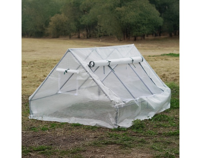 Záhradný fóliovník Grene 180x140x94 cm - biela