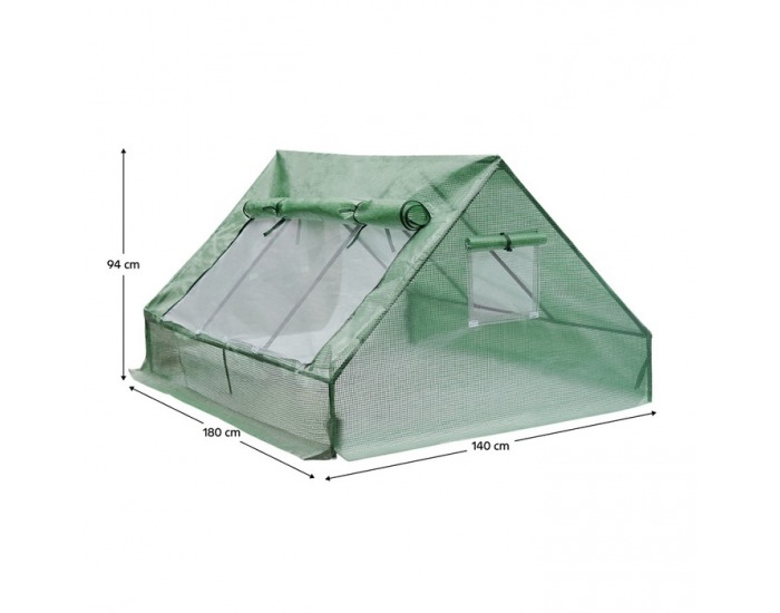 Záhradný fóliovník Grene 180x140x94 cm - zelená