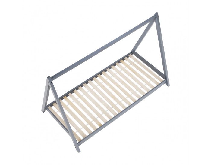 Jednolôžková posteľ s roštom Grosi 90 - sivá
