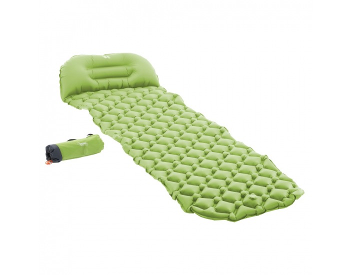 Nafukovacia turistická karimatka Halim - zelená