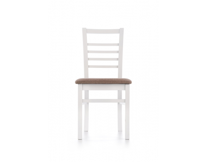 Jedálenská stolička Adrian - biela / hnedá