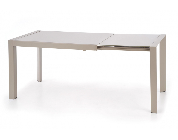 Sklenený rozkladací jedálenský stôl Arabis - svetlohnedá / béžová