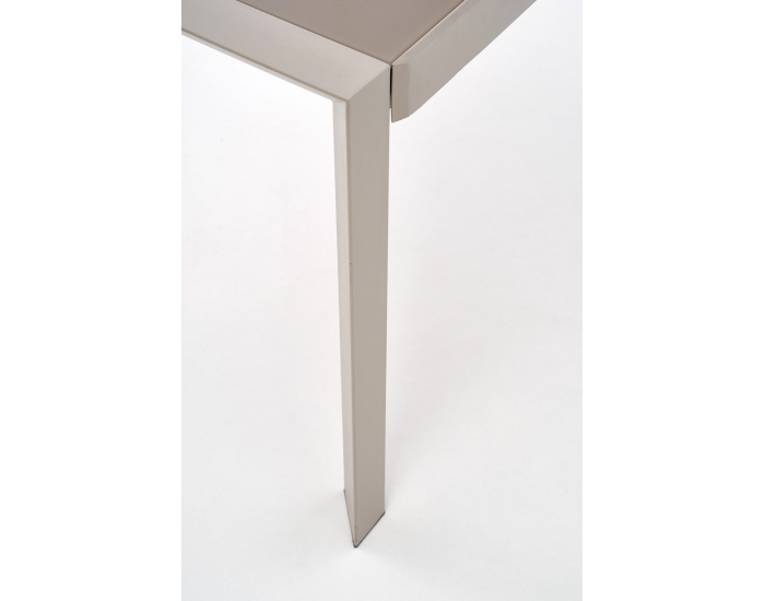 Sklenený rozkladací jedálenský stôl Arabis - svetlohnedá / béžová