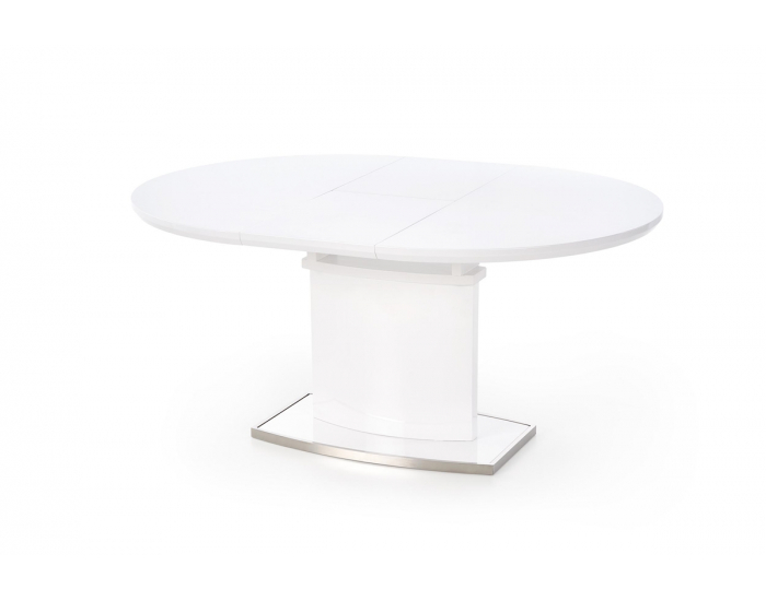 Rozkladací jedálenský stôl Federico - biely lesk