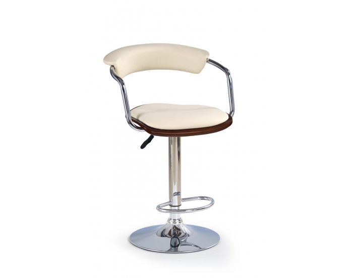 Barová stolička H-19 - čerešňa antická / krémová