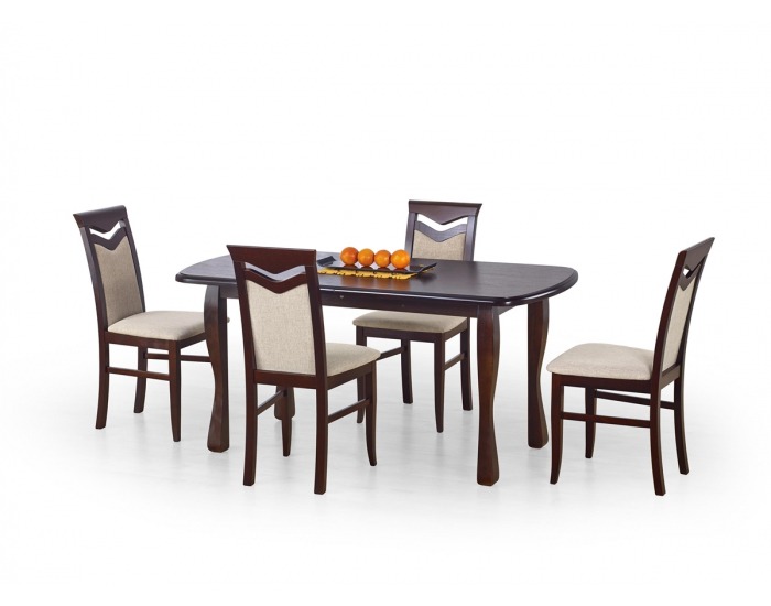 Rozkladací jedálenský stôl Henryk - tmavý orech