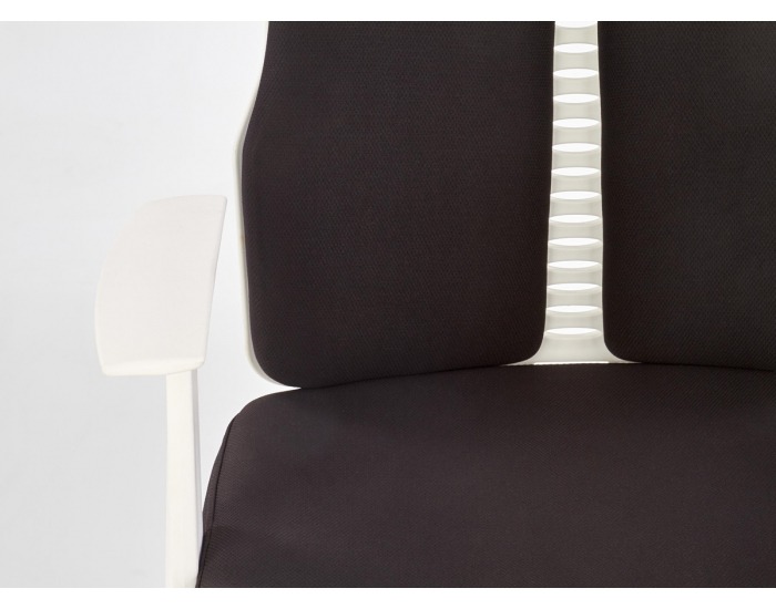 Kancelárska stolička s podrúčkami Iron 2 - čierna / biela