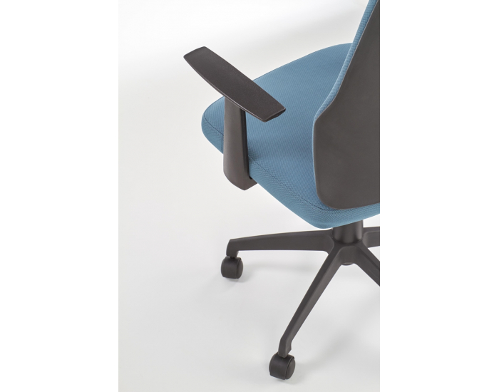 Kancelárska stolička s podrúčkami Iron - tyrkysová / čierna