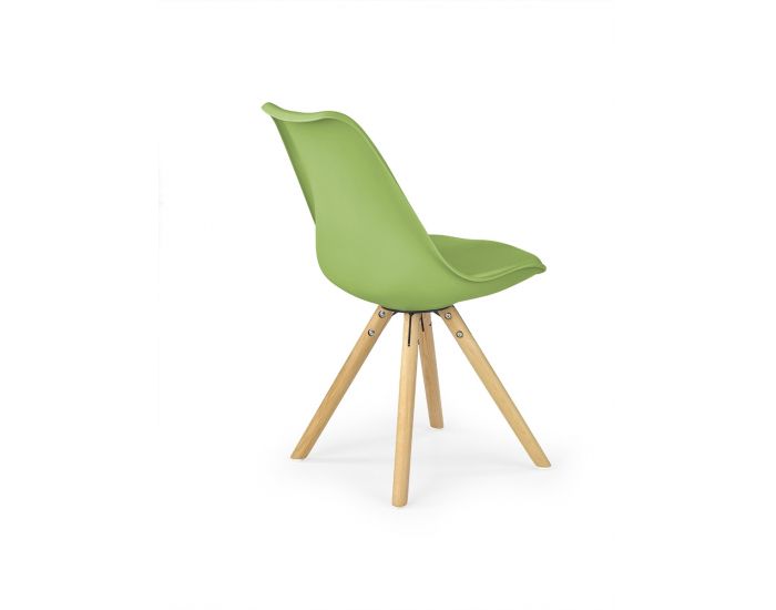 Jedálenská stolička K201 - zelená / buk