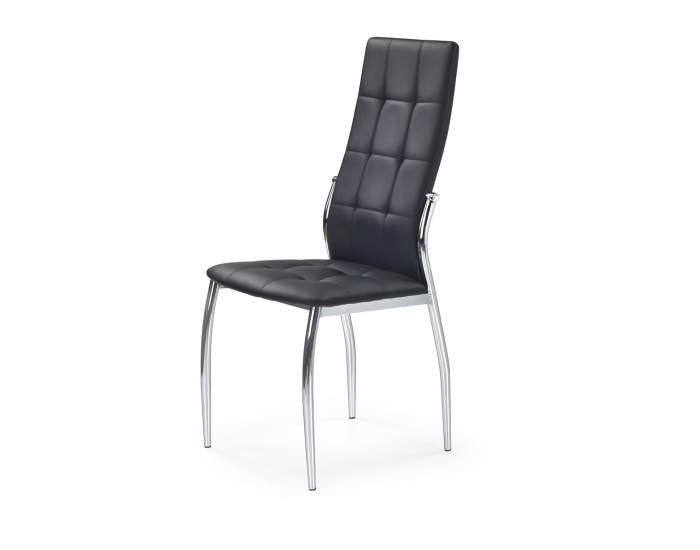 Jedálenská stolička K209 - čierna / chróm